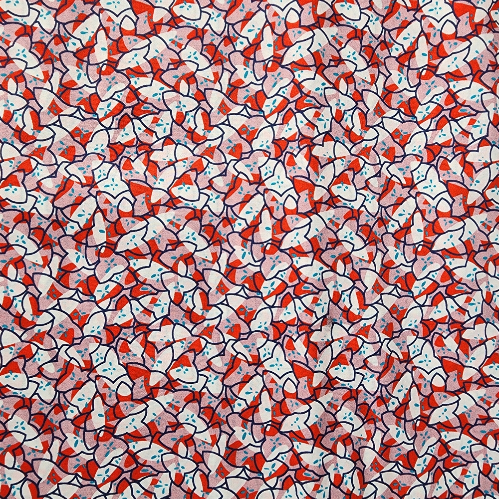 Colorful Fox Pattern Fabric